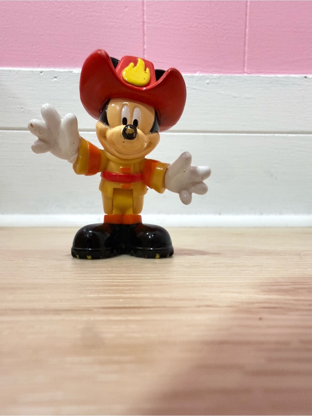 Disney Mickey Mouse Firefighter Toy in Red and Yellow